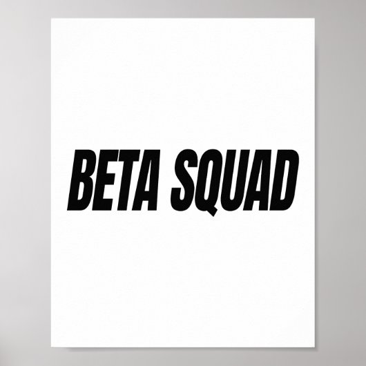 BETA SQUAD POSTER (Voorkant)