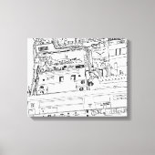 Beta Tekening door Sara Motolanez Canvas Afdruk (Voorkant)