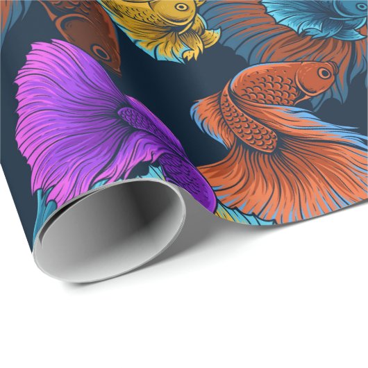  beta vispatroon cadeaupapier (Rol Hoek)