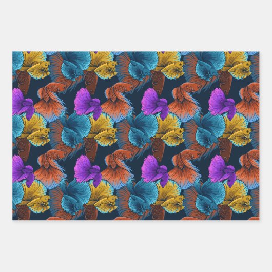 beta vispatroon inpakpapier vel (Voorkant 2)