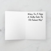 Beta Wortel Teen Funny Easter Kaart Pas het aan! (Binnen)