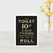Betaal de Kaart van de Nota van het Toilet (Gele Bloem)
