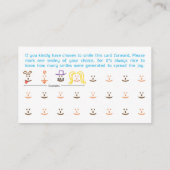 Betaal deze creditcards voor verzending visitekaartje (Achterkant)