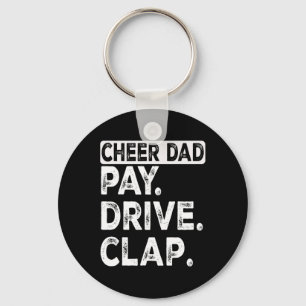 Betaal Drive Klap Juich Papa Grappige Cheerleading Sleutelhanger