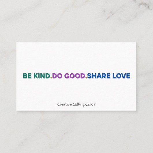 Betaal het Voorwaarts Verspreid Liefde Bellen Kaar (Achterkant)