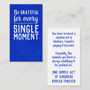 Betaal het voorwaartse dankbaarheid Willekeurige d Visitekaartje