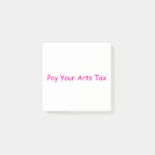 Betaal je kunstbelasting post-it® notes (Voorkant)