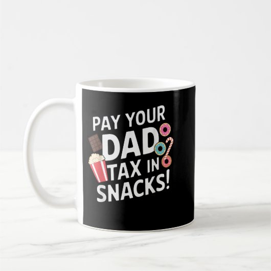 Betaal je vader belasting in snacks Grappige Vader Koffiemok (Links)