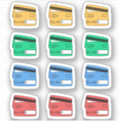 Betaal lening creditcards betaling herinnering pla sticker (Voorkant)