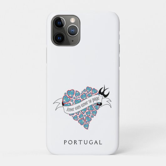 Betaal liefde met geïllustreerd Portugees spreekwo Case-Mate iPhone Case (Achterkant)