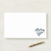 Betaal liefde met geïllustreerd Portugees spreekwo Post-it® Notes (Op bureau)