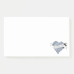 Betaal liefde met geïllustreerd Portugees spreekwo Post-it® Notes