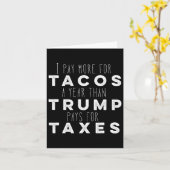 Betaal meer voor taco's per jaar dan Trump voor be Kaart (Gele Bloem)