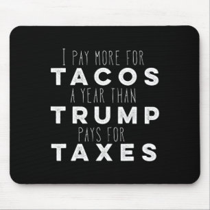 Betaal meer voor taco's per jaar dan Trump voor be Muismat