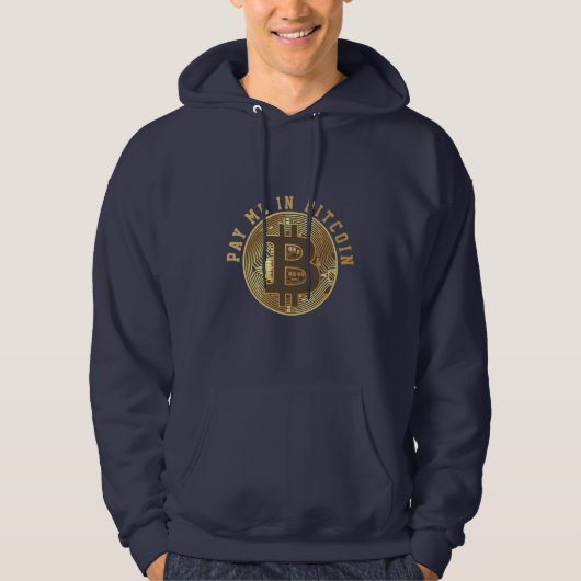Betaal mij in Bitcoin Hoodie (Voorkant)