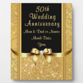Betaalbaar 50 jaar Jubileum cadeau voor ouders Fotoplaat (Voorkant)