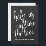 Betaalbaar bordbord voor bruiloft hashtag<br><div class="desc">Een elegant teken van de snijrandbruiloft,  kenmerkt de tekst "ons helpen de liefde"in een geëxtraheerde manuscriptdoopvont vangen,  voegt de borsteltextuur een spontaan en playful gevoel toe. De achtergrondkleur kan aan uw behoeften en voorkeuren worden aangepast. Neem contact met mij op als u een speciaal verzoek hebt.</div>