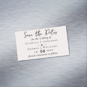 Betaalbaar budget voor het opslaan van de datum-ma magnetisch visitekaartje (Voorbeeld)