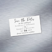 Betaalbaar budget voor het opslaan van de datum-ma magnetisch visitekaartje (Voorbeeld)