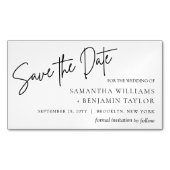 Betaalbaar budget voor het opslaan van de datum-ma magnetisch visitekaartje (Voorkant)