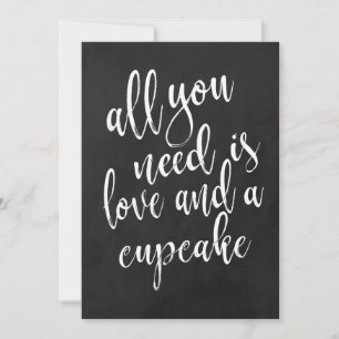 Betaalbaar klinkbord huwelijksbord met Cupcake