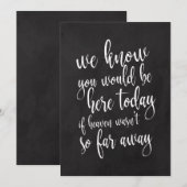 Betaalbaar krijtbord-herdenkingstekenen voor bruil kaart (Voorkant / Achterkant)