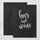Betaalbaar krijtbord huwelijksbord voor bier en wi kaart (Voorkant / Achterkant)