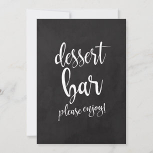 Betaalbaar krijtbord trouwteken voor dessertbar
