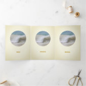 Betaalbaar Oranje en bruin Drieluik Kaart (Binnen)