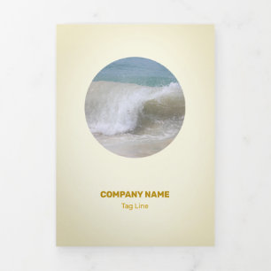 Betaalbaar Oranje en bruin Drieluik Kaart