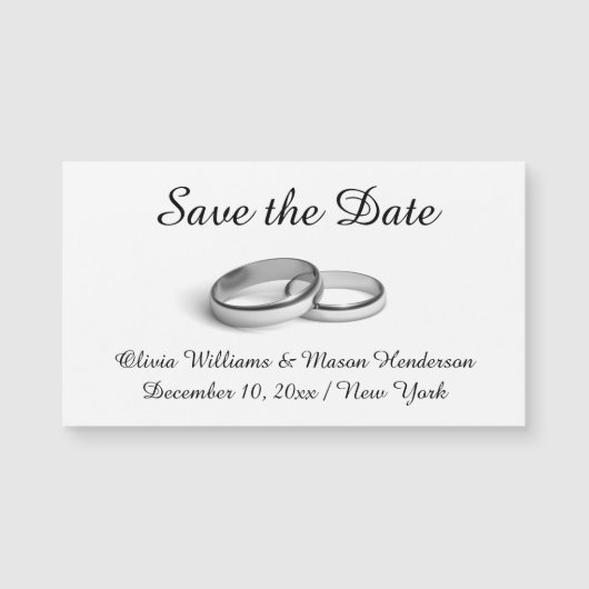Betaalbaar Save the Date Magnet (Voorkant)