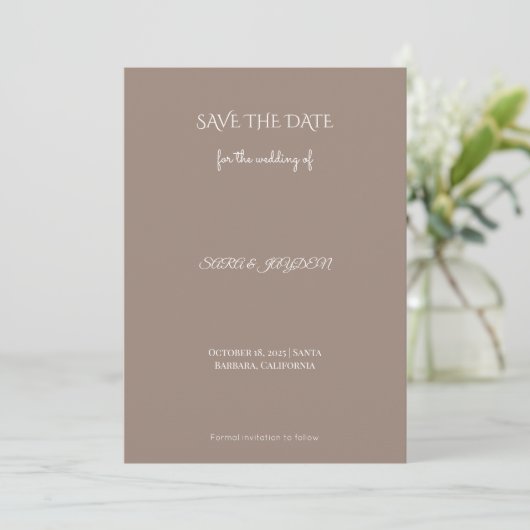 Betaalbaar Save the Date Magnet | Digitaal & Stran (Staand voorkant)