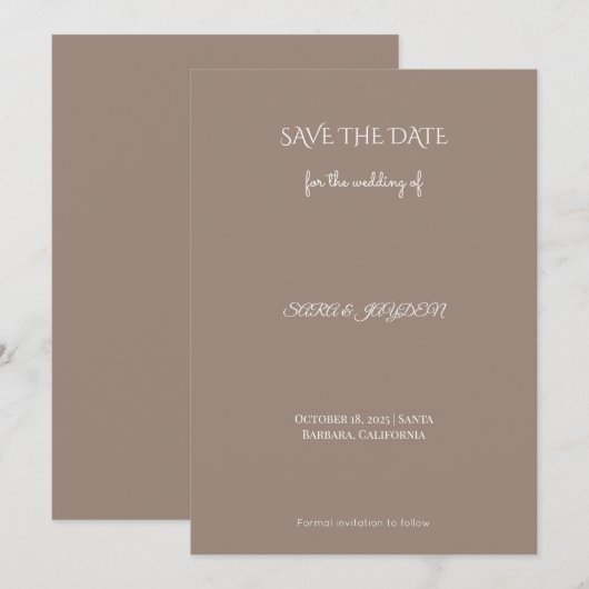 Betaalbaar Save the Date Magnet | Digitaal & Stran (Voorkant / Achterkant)