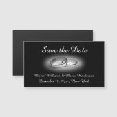 Betaalbaar sparen de Datum Magnet in Zwart (Voorkant / Achterkant)