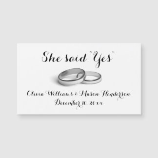 Betaalbaar: ze zei "Ja" sparen de Datum Magnet