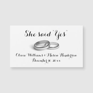 Betaalbaar: ze zei "Ja" sparen de Datum Magnet