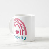 Betaalbaarheid Viva Magenta Boho Rainbow Koffiemok (Voorkant links)