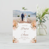 Betaalbare aangepaste bruiloft Kaarten & gepersona (Staand voorkant)