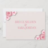 Betaalbare Bloemen Trouwbericht Kaart (Achterkant)