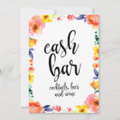 Betaalbare boho Floral Weddenschap (Voorkant)