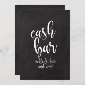 Betaalbare brouwerij voor Chalkboard bruiloft (Voorkant / Achterkant)