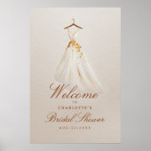 Betaalbare bruidsjonkeronthaal Welkom - Watercolor Poster (Voorkant)