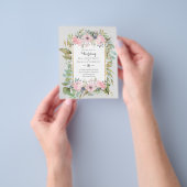 Betaalbare budgettaire roze bleekroze finale bruil flyer (Hand)