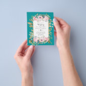 Betaalbare budgettaire roze bleekroze finale bruil flyer (Hand)