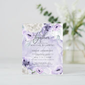 Betaalbare Elegant Waterverf Lila Flowers (Staand voorkant)