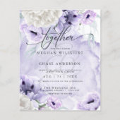 Betaalbare Elegant Waterverf Lila Flowers (Voorkant)