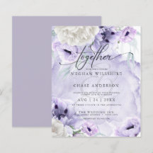 Betaalbare Elegant Waterverf Lila Flowers