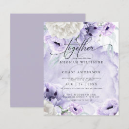 Betaalbare Elegant Waterverf Lila Flowers