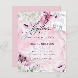 Betaalbare elegante Waterverf Roze Blush Flowers