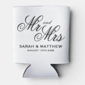 Betaalbare elegantie gepersonaliseerde Mr & Mrs br Blikjeskoeler (Voorkant)